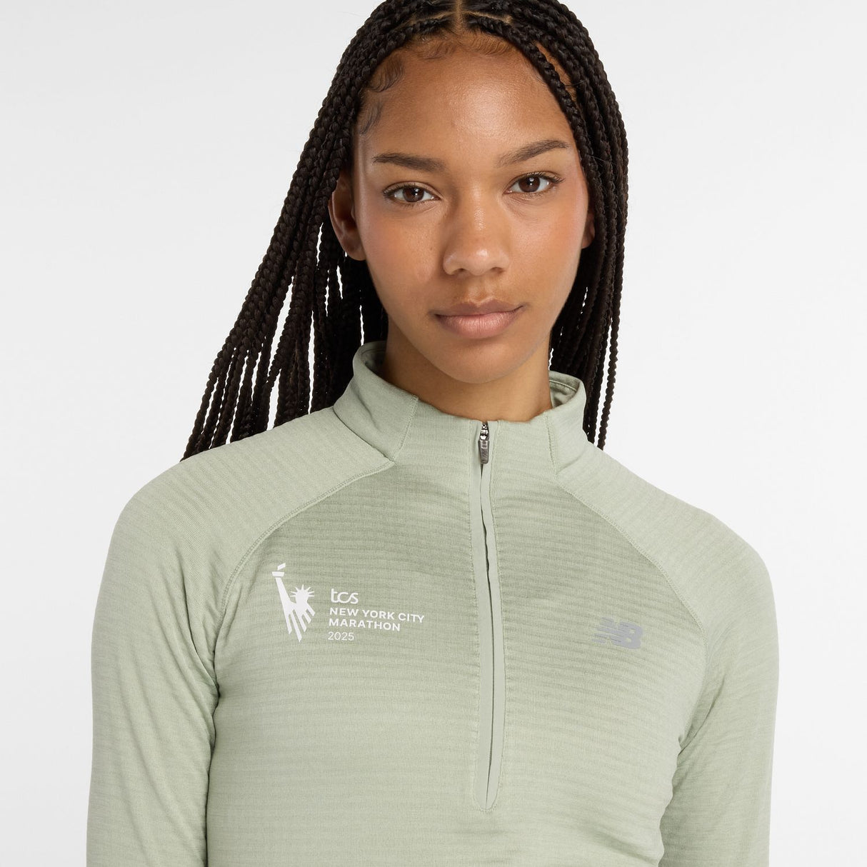 New Balance Women's NYC Marathon Athletics Heat Grid 1/2 Zip-5