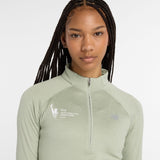 New Balance Women's NYC Marathon Athletics Heat Grid 1/2 Zip-5