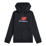 New Balance Boys' Brush Back Stacked Logo Hoodie-1