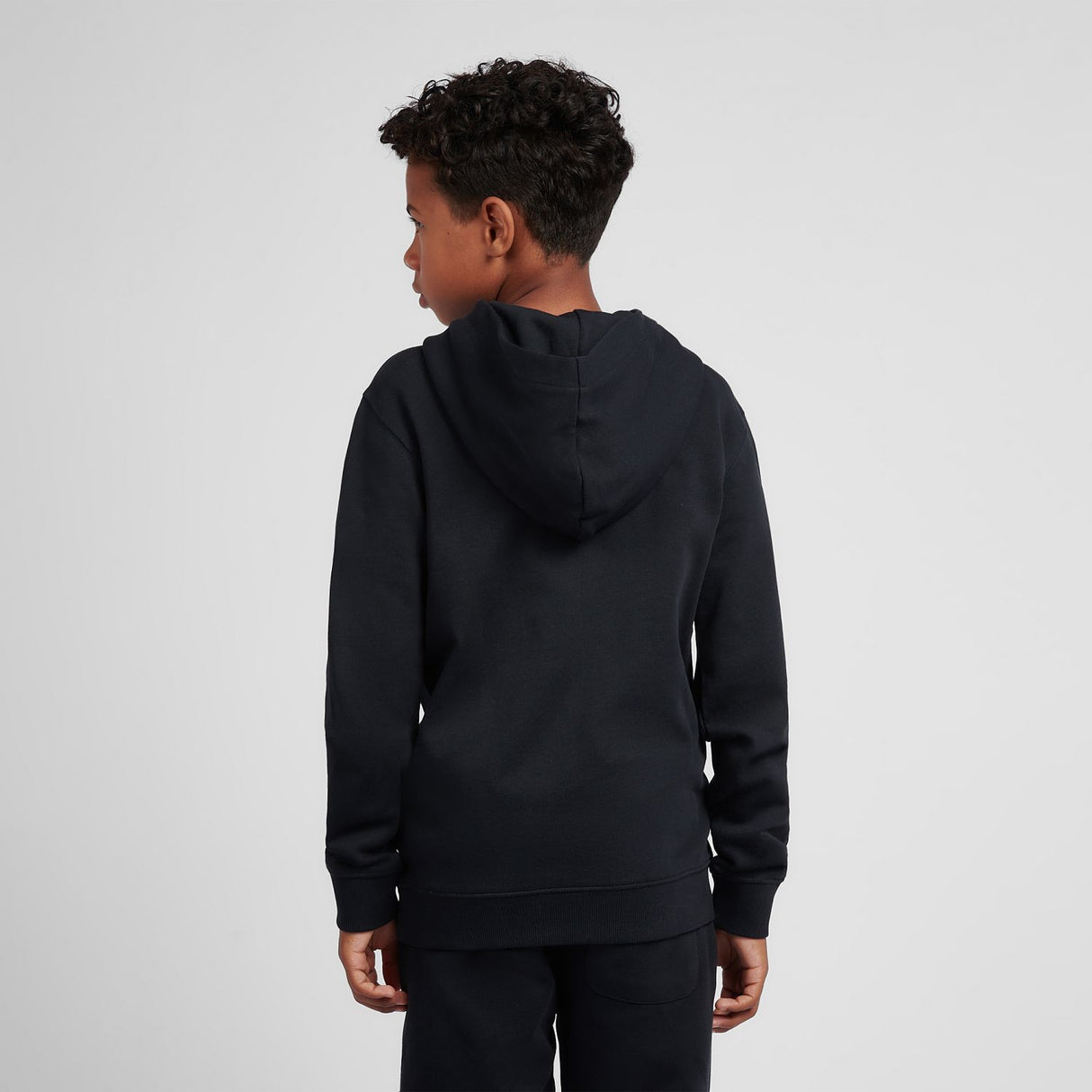 New Balance Boys' Brush Back Stacked Logo Hoodie-7