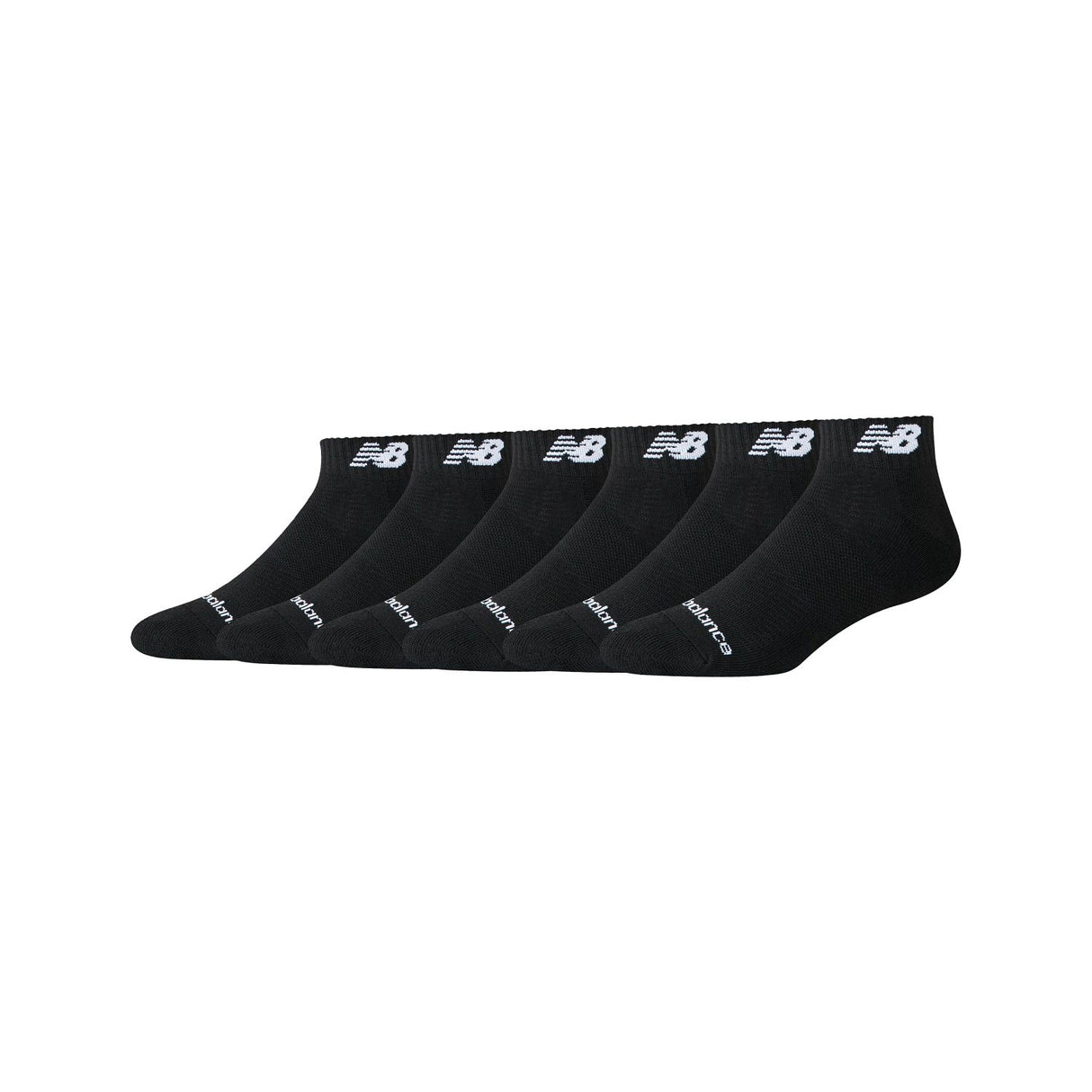 New Balance Daily Essentials Cushion Low Cut Socks 6 Pack-1