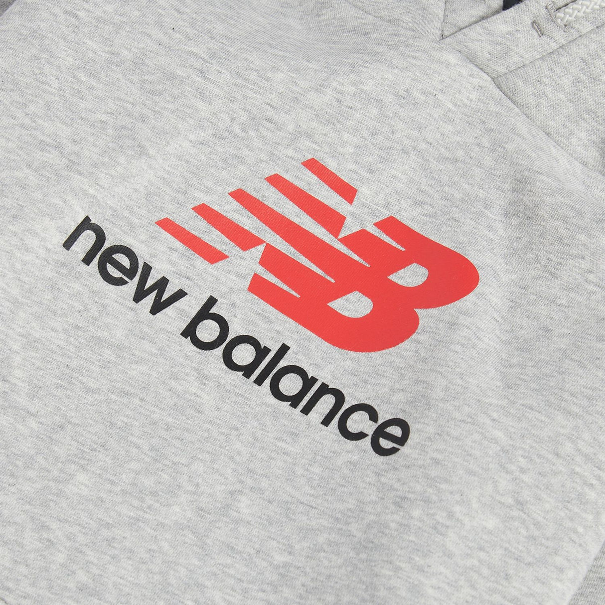 New Balance Boys' Brush Back Stacked Logo Hoodie-3
