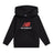 New Balance Boys' Brush Back Stacked Logo Hoodie-1