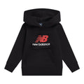 New Balance Boys' Brush Back Stacked Logo Hoodie-1