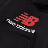 New Balance Boys' Brush Back Stacked Logo Hoodie-3
