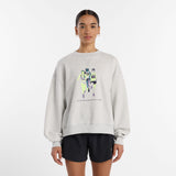 New Balance Women's United Airlines NYC Half Printed Athletics French Terry Crew-2