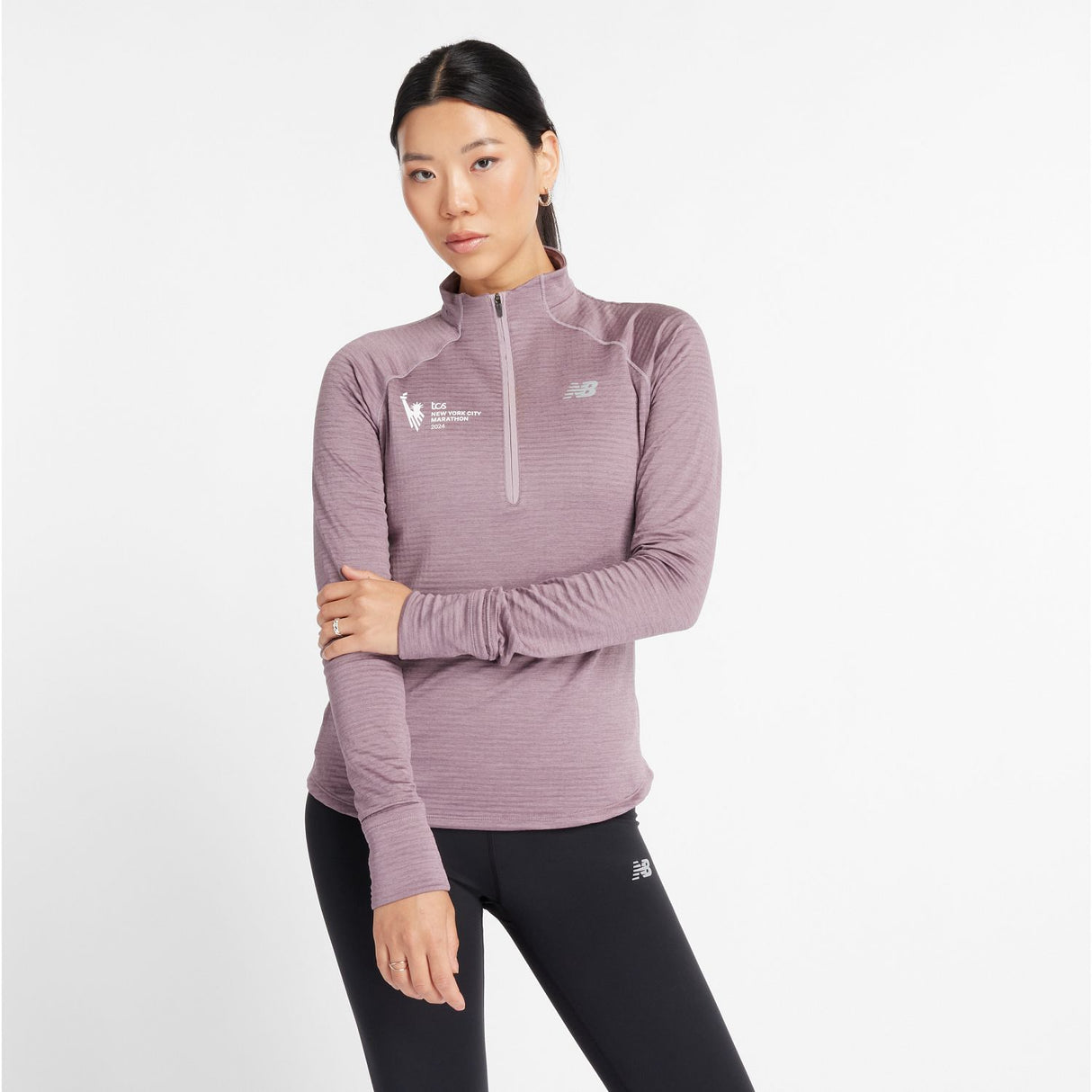 New Balance Women's NYC Marathon Athletics Heat Grid Half Zip-2