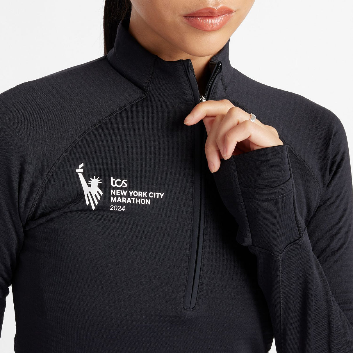 New Balance Women's NYC Marathon Athletics Heat Grid Half Zip-6