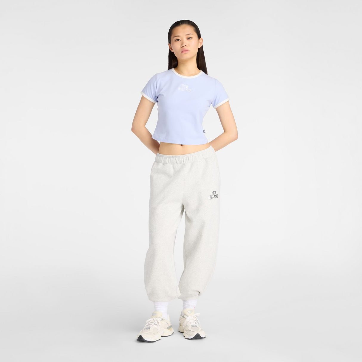 New Balance Women's Trackside Ringer T-Shirt-1