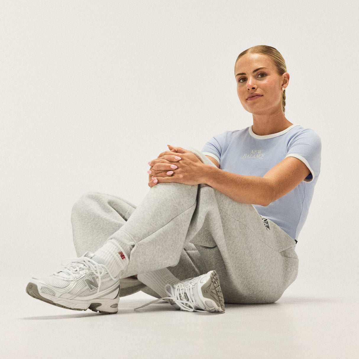 New Balance Women's Trackside Ringer T-Shirt-8