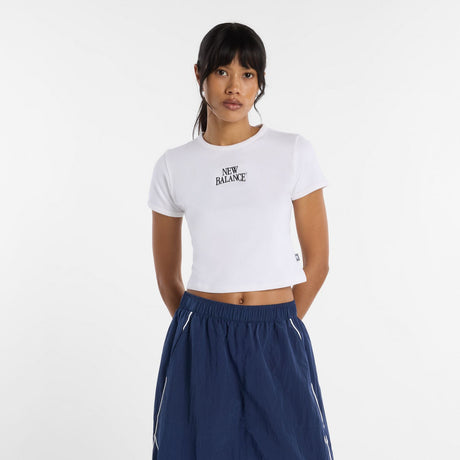 New Balance Women's Trackside Ringer T-Shirt-1