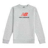 New Balance Boys' Brush Back Stacked Logo Crew-1