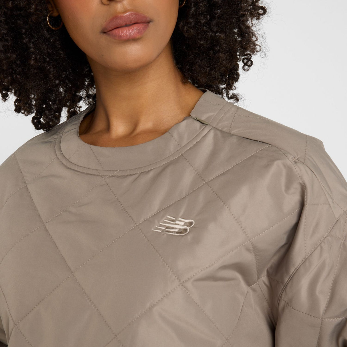New Balance Women's Quilted Woven Crew-6