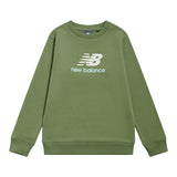 New Balance Boys' Brush Back Stacked Logo Crew-1