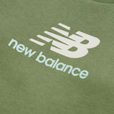 New Balance Boys' Brush Back Stacked Logo Crew-3