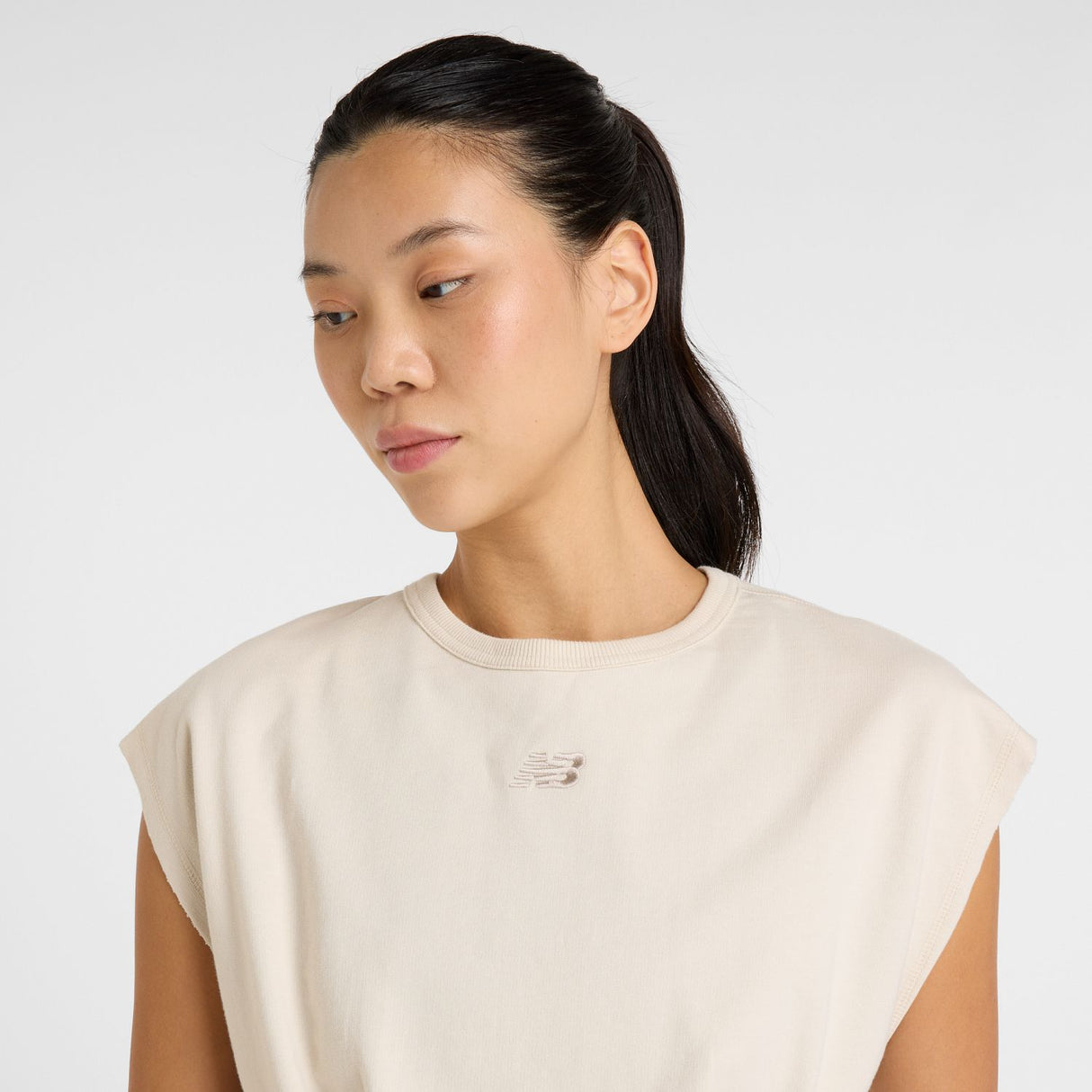 New Balance Women's Heritage French Terry Crop T-Shirt-6
