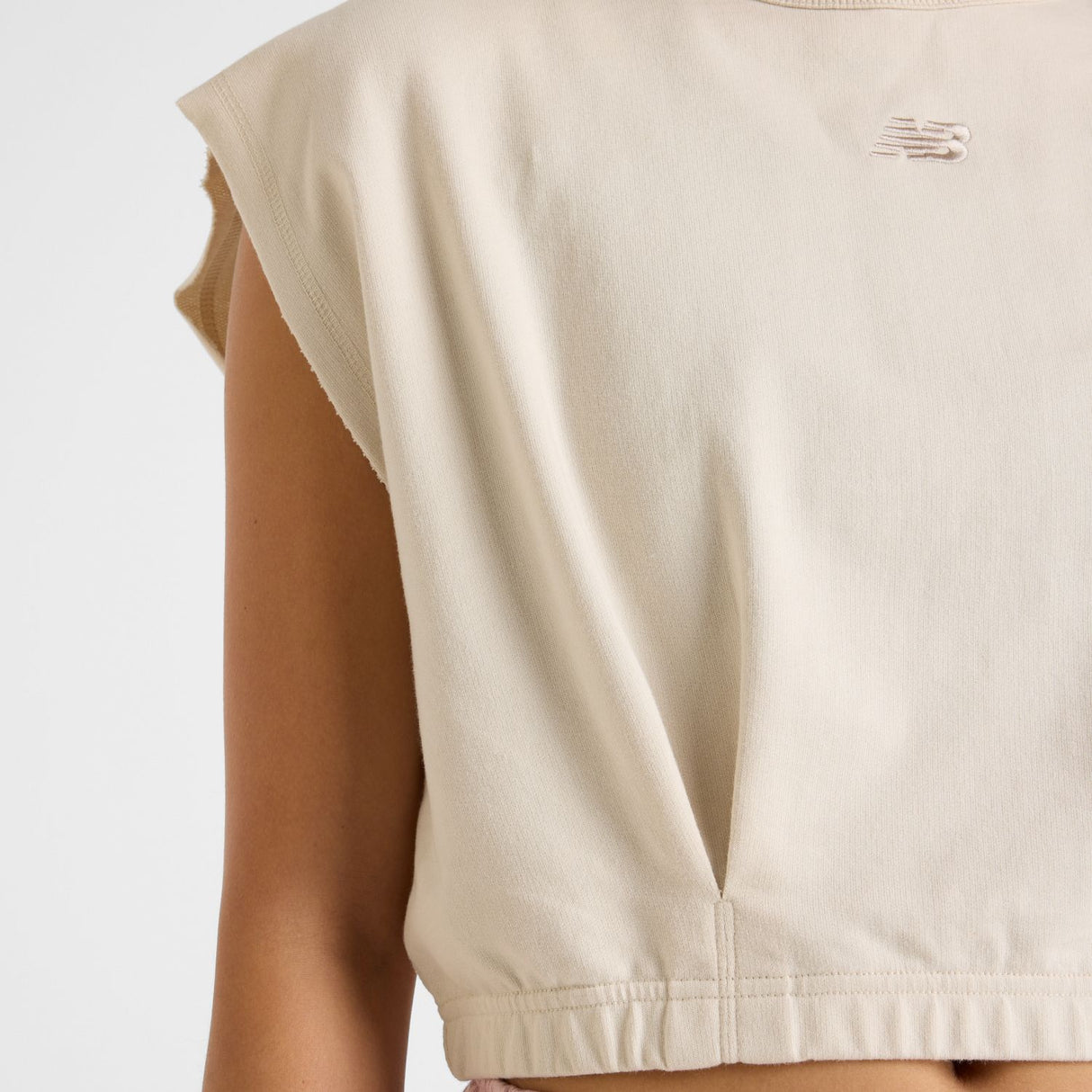 New Balance Women's Heritage French Terry Crop T-Shirt-7