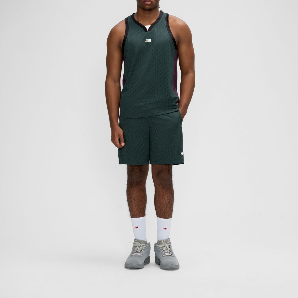 New Balance Men's Basketball Performance Mesh Shorts-2