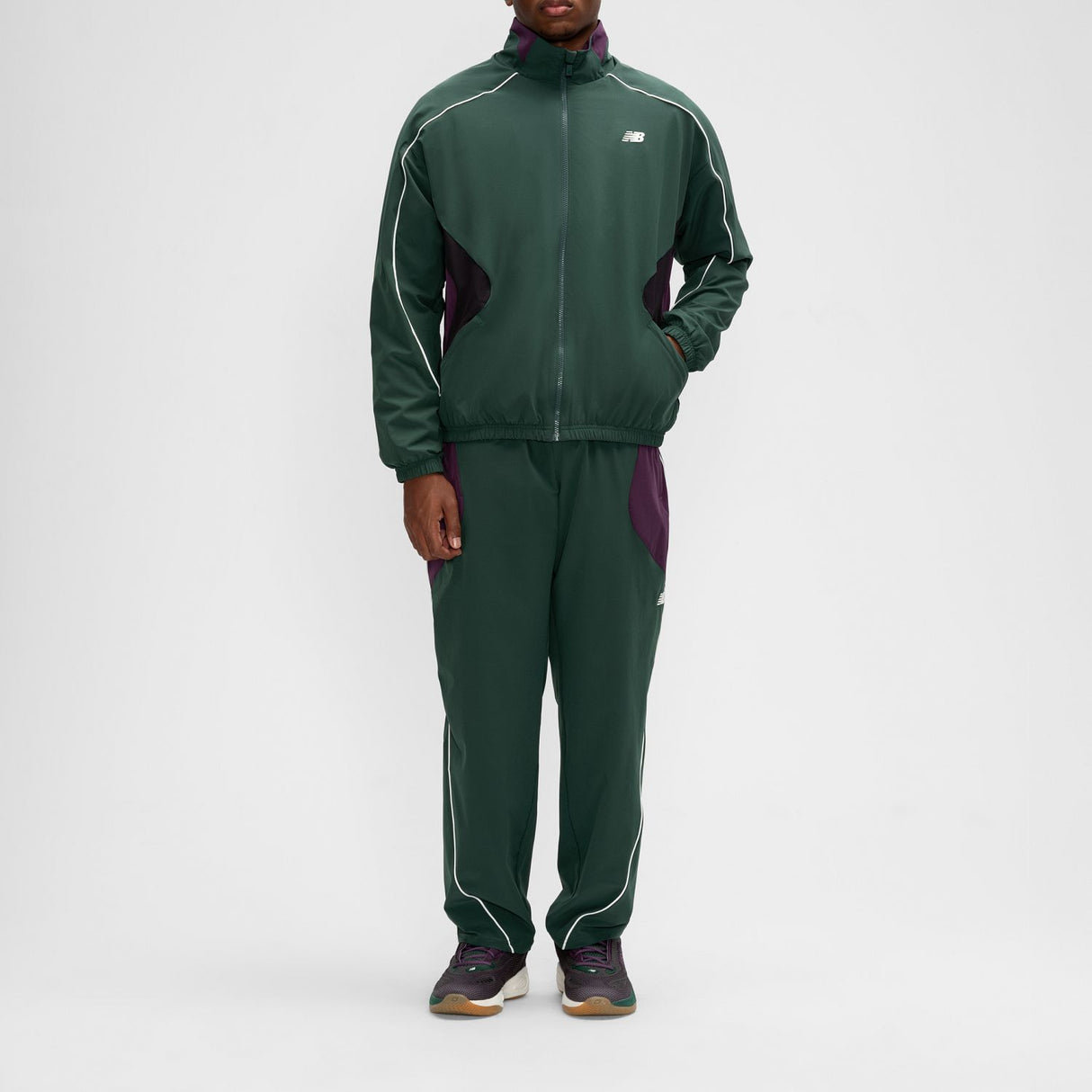 New Balance Men's Basketball Colorblocked Woven Jacket-2