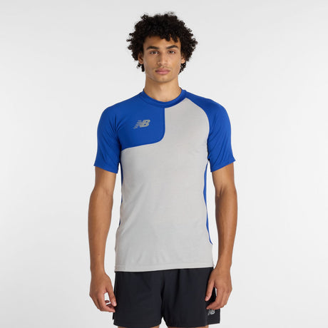 New Balance Men's Asym Short Sleeve Top Right-1