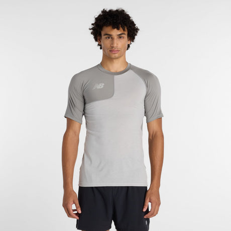 New Balance Men's Asym Short Sleeve Top Right-1