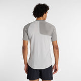 New Balance Men's Asym Short Sleeve Top Right-3