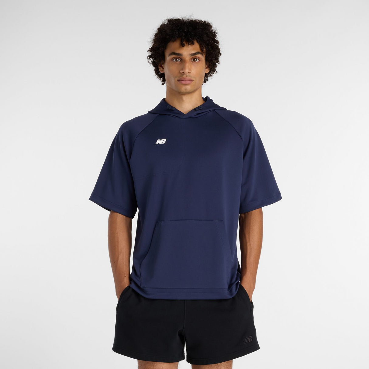 New Balance Men's Short Sleeve Hoodie-1