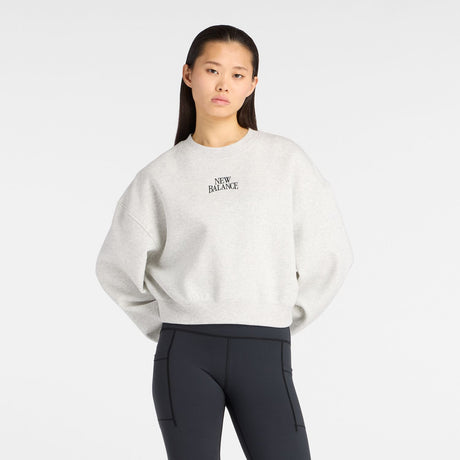 New Balance Women's Trackside Fleece Crew-2