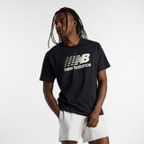 New Balance Men's Center Multi Color Logo T-Shirt-1
