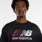 New Balance Men's Center Multi Color Logo T-Shirt-4