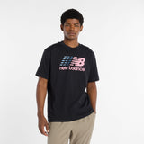 New Balance Men's Center Multi Color Logo T-Shirt-4
