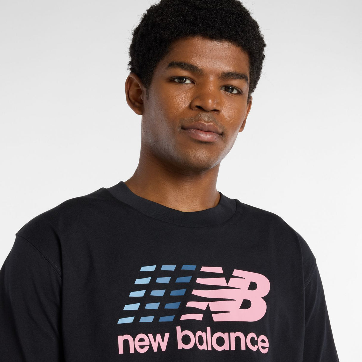 New Balance Men's Center Multi Color Logo T-Shirt-7