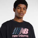 New Balance Men's Center Multi Color Logo T-Shirt-7