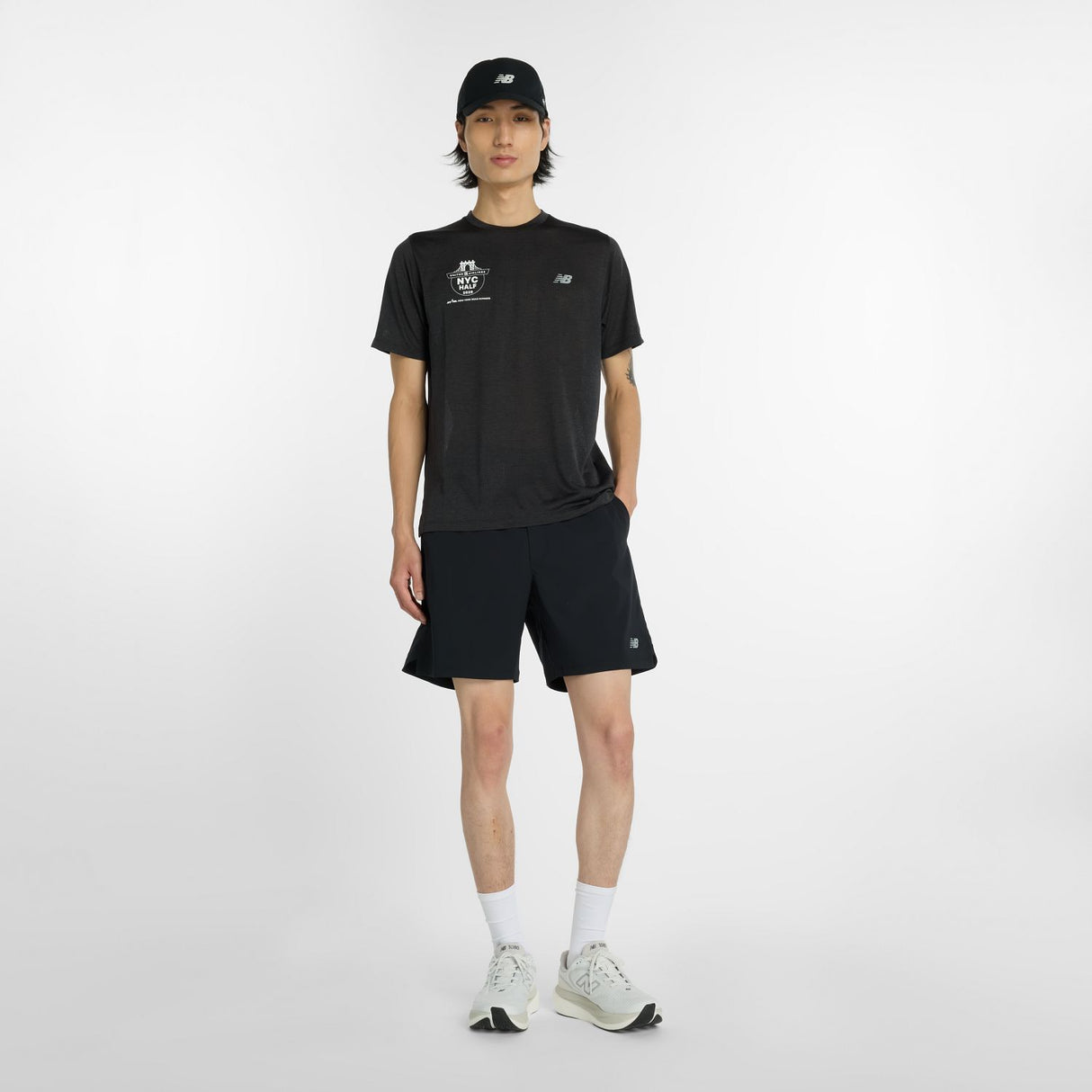 New Balance Men's United Airlines NYC Half RC Essential T-Shirt-1
