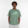 New Balance Men's Center Multi Color Logo T-Shirt-1