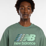 New Balance Men's Center Multi Color Logo T-Shirt-4