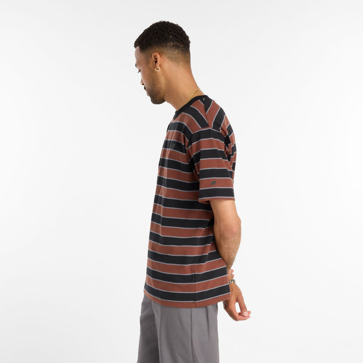 New Balance Men's Numeric Thin Stripe T-Shirt-5