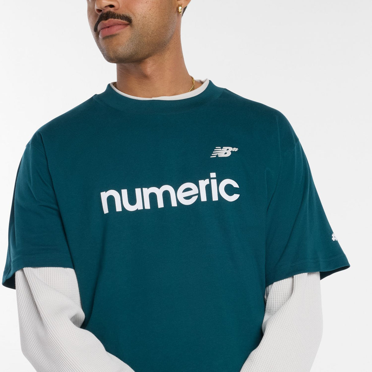New Balance Men's Numeric Linear Logo T-Shirt-5