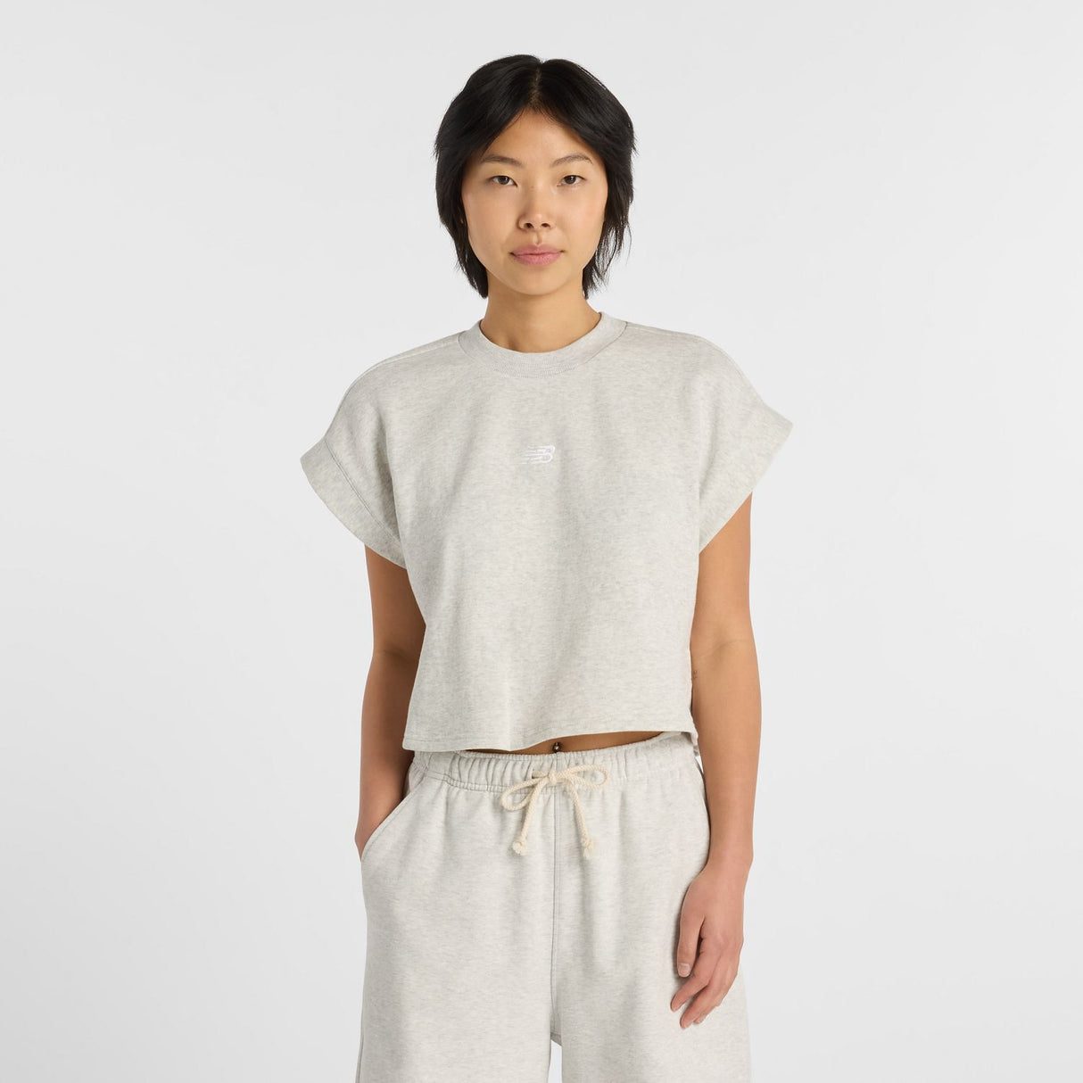 New Balance Women's French Terry T-Shirt-1