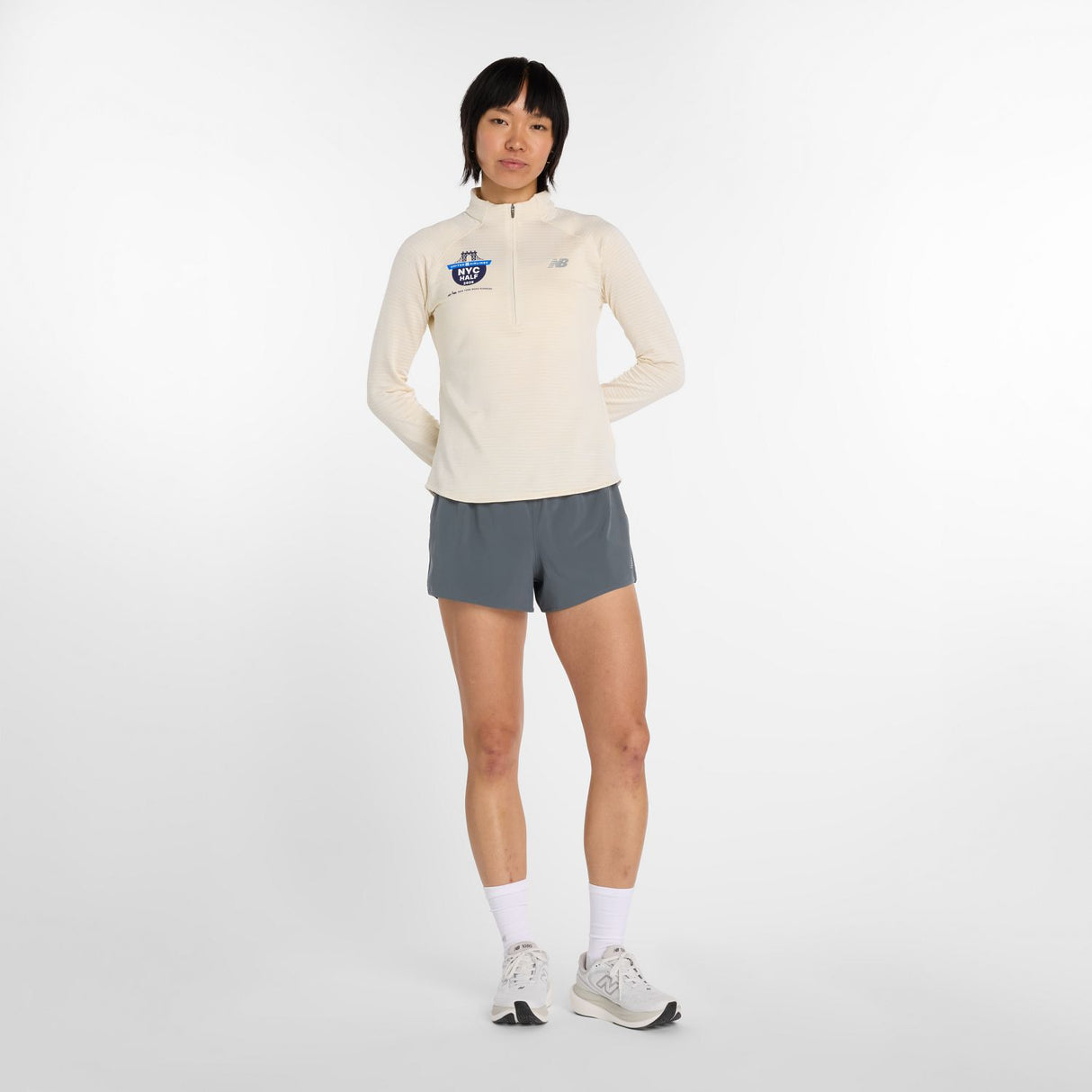 New Balance Women's United Airlines NYC Half RC Essential Heat Grid 1/2 Zip-1