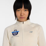 New Balance Women's United Airlines NYC Half RC Essential Heat Grid 1/2 Zip-5