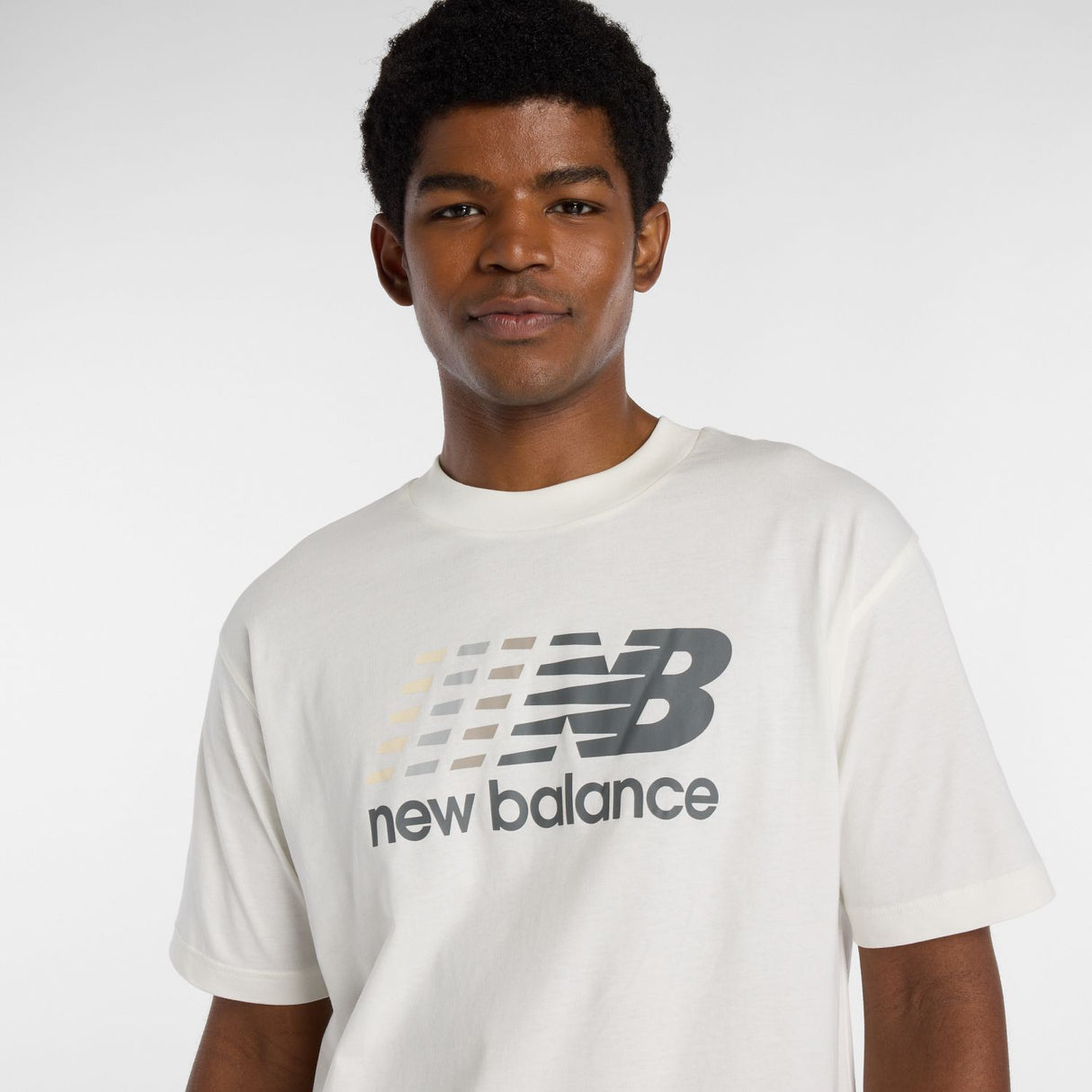 New Balance Men's Center Multi Color Logo T-Shirt-7