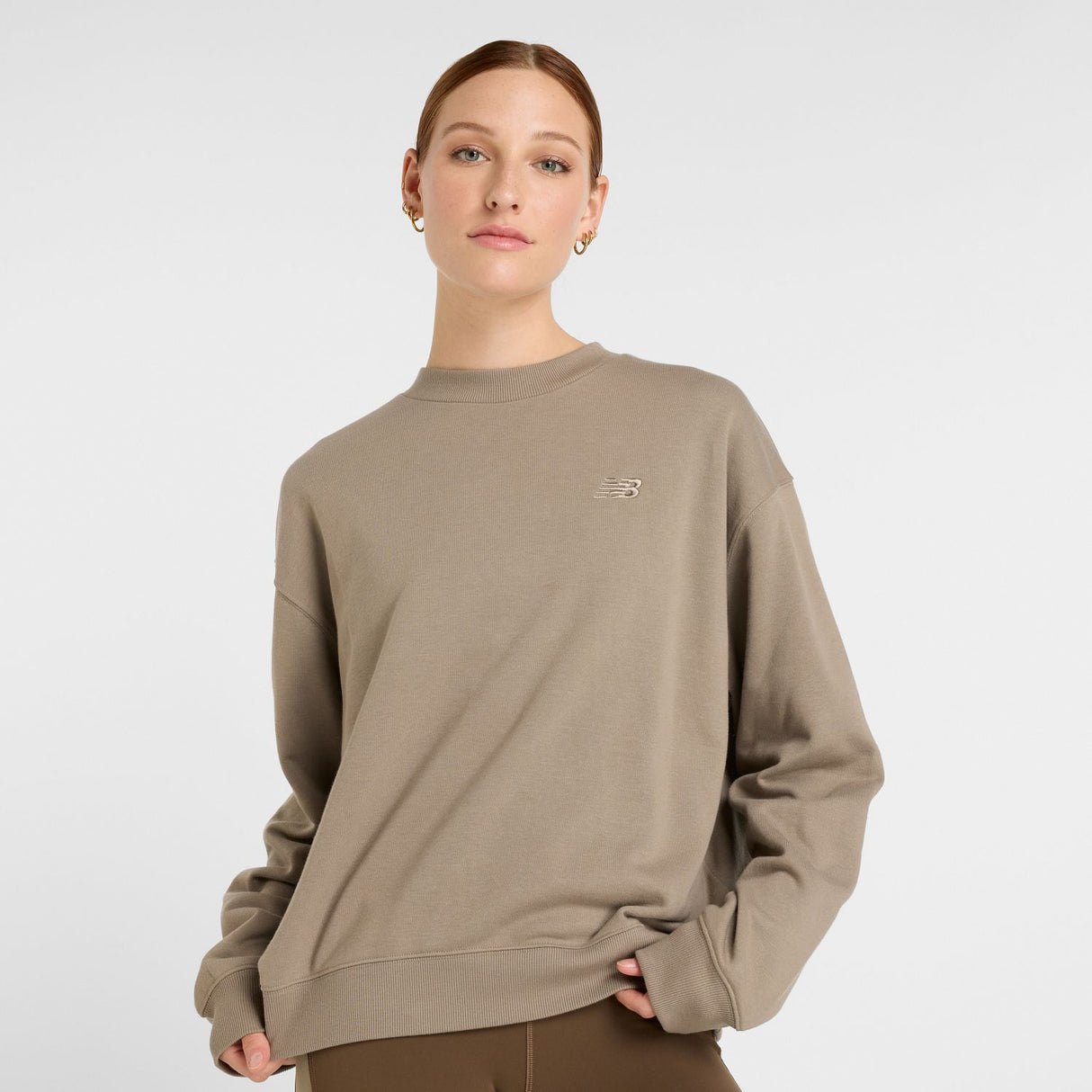New Balance Women's Sport Essentials French Terry Crew-2