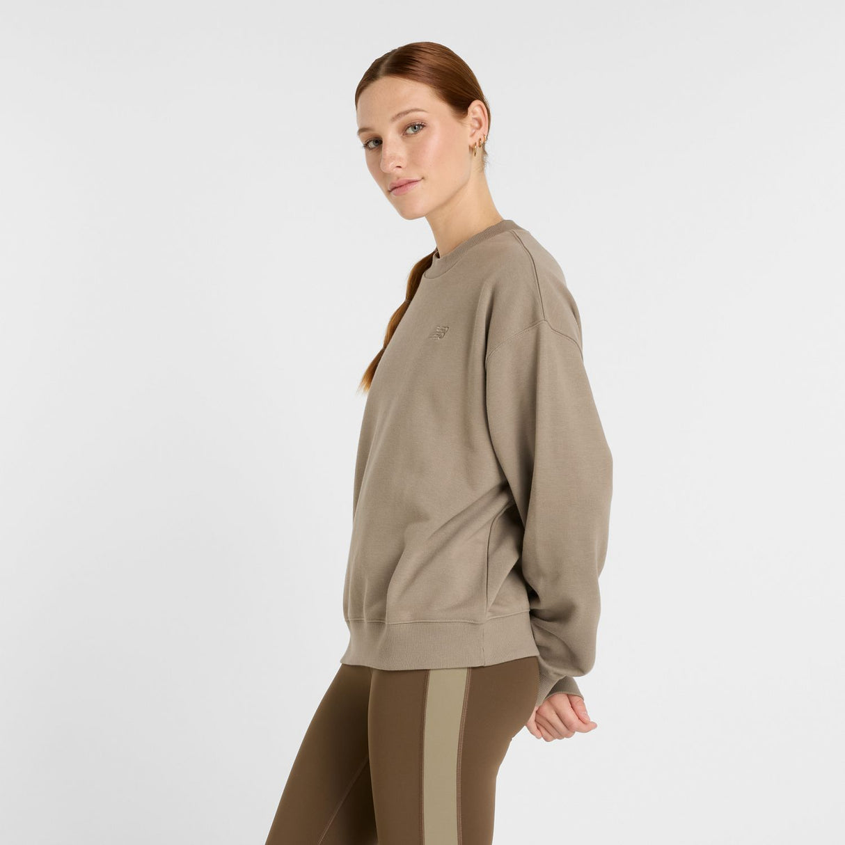 New Balance Women's Sport Essentials French Terry Crew-4