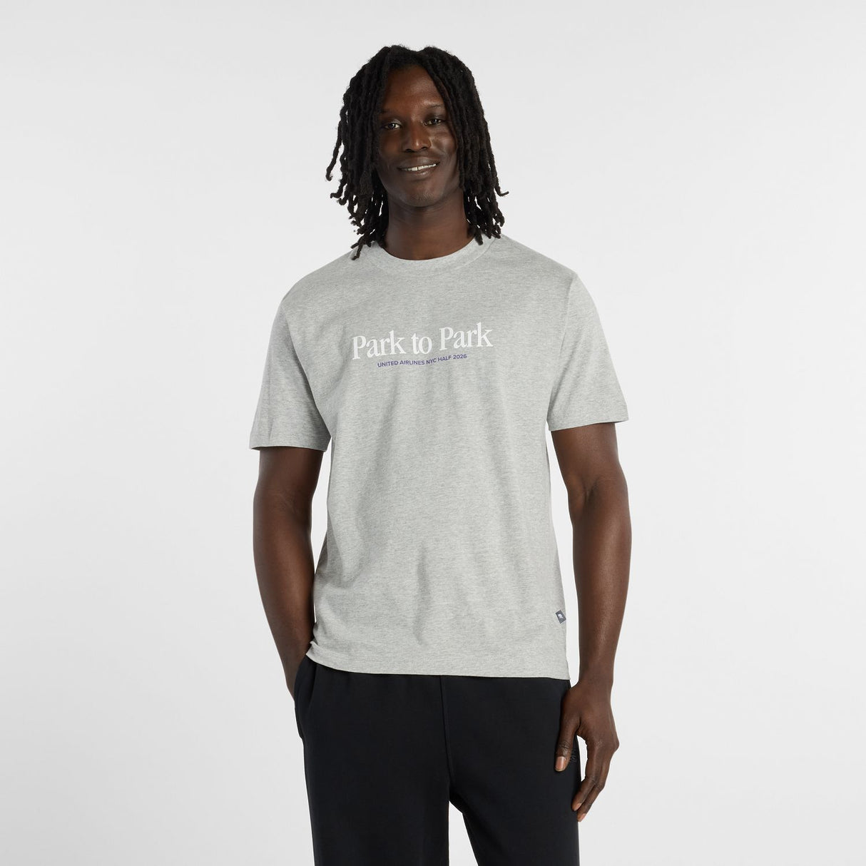New Balance Men's United Airline NYC Half Slogan T-Shirt-1