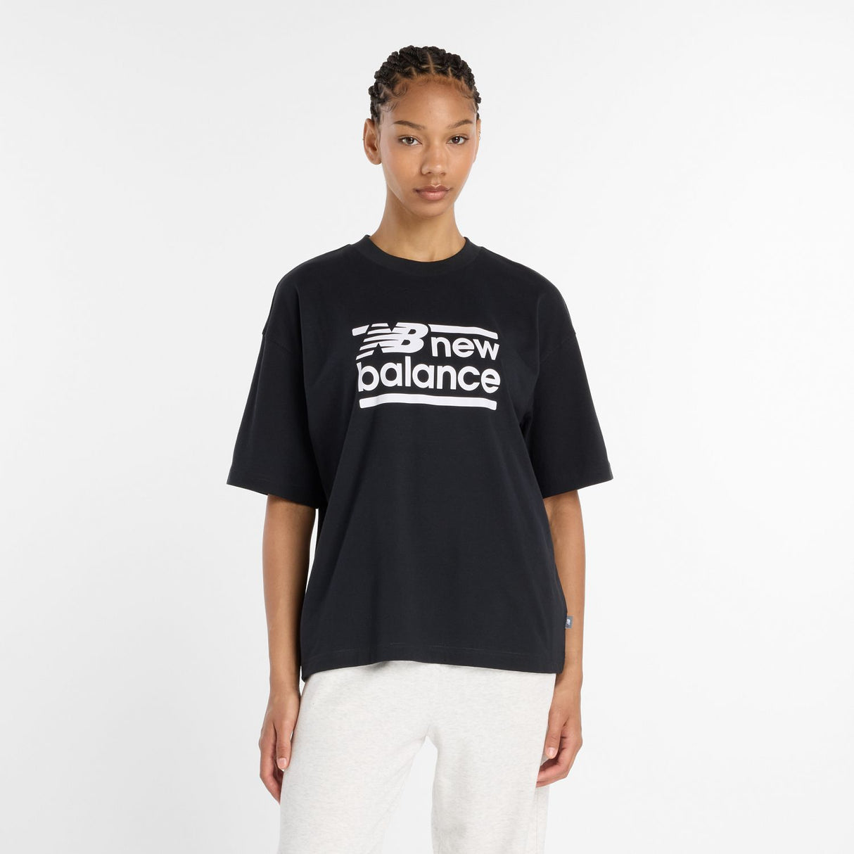 New Balance Women's Sport Oversized Graphic T-Shirt-1