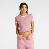 New Balance Women's Trackside Ringer T-Shirt-1