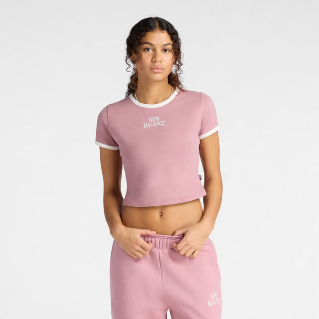 New Balance Women's Trackside Ringer T-Shirt-1