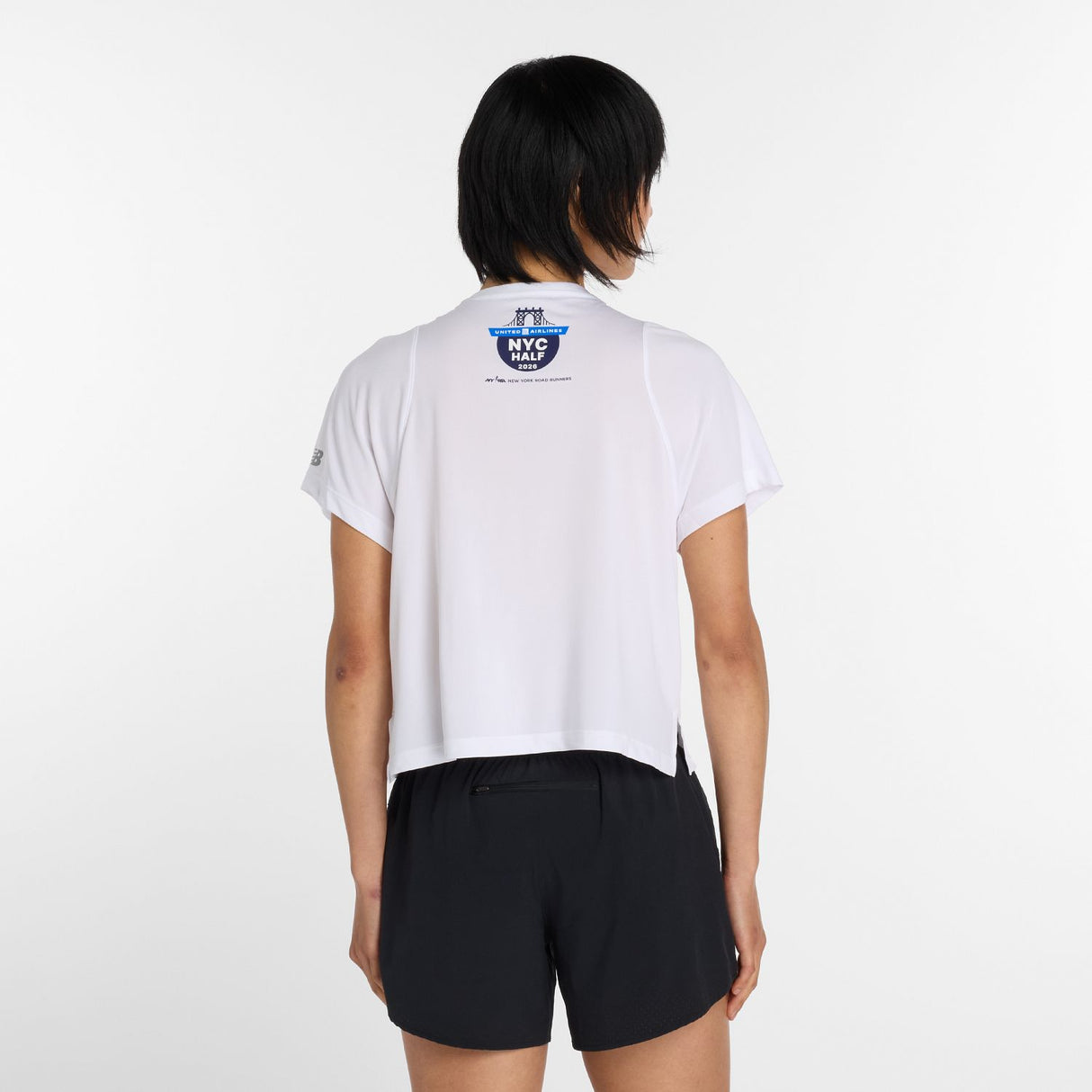 New Balance Women's United Airlines NYC Half Drapey Jersey T-Shirt-4