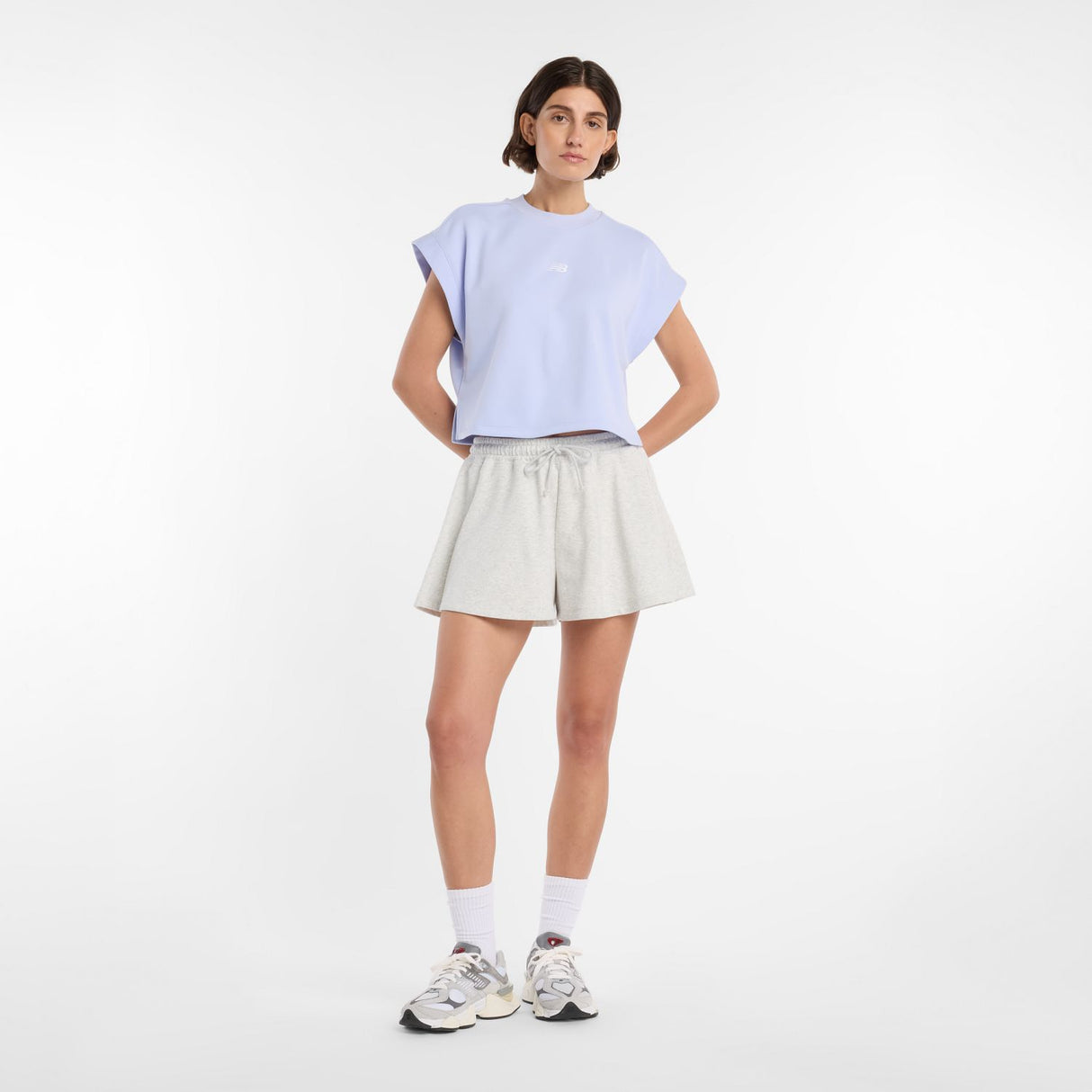 New Balance Women's French Terry T-Shirt-1
